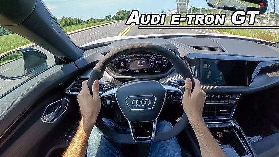 Video: 2022 Audi e-tron GT quattro - 522hp Electric Executive Sport Sedan (POV Binaural Audio)