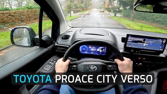 Video: 2025 TOYOTA PROACE CITY VERSO EV 50 kWh 136 HP POV TEST DRIVE