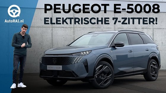 Video: PEUGEOT E-5008 (2024), een 7-ZITS elektrische familie-SUV - WALKAROUND - AutoRAI TV