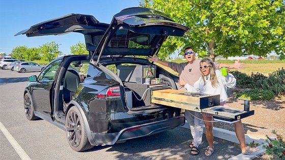 Video: Our New Tesla Model X Car Camper! (Full Tour)