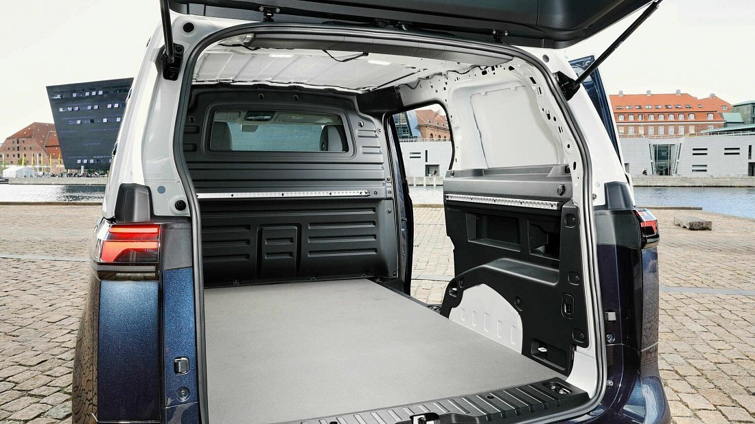 Volkswagen ID.Buzz Cargo Pro 4MOTION (2024-…) trunk, boot, seats up, seats upright, cargo space, cargo volume, cargo capacity, storage