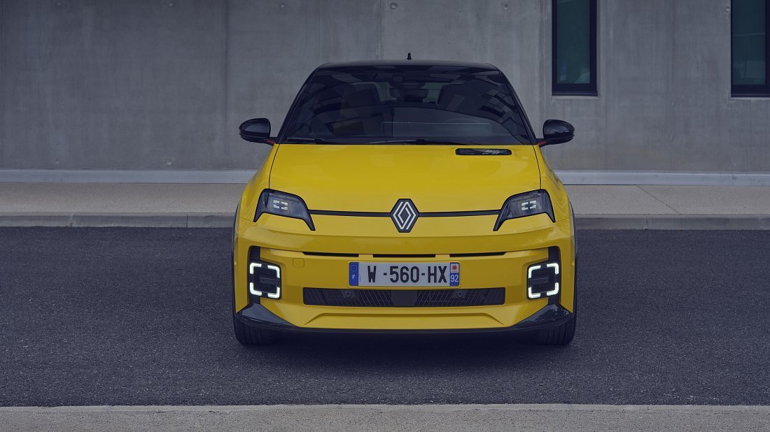 Renault 5 E-Tech EV52 150hp (2024-...) front fascia photo, grille, headlights, bumper, exterior