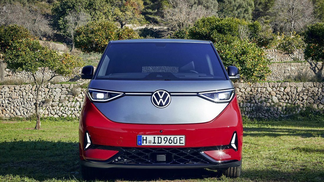 Volkswagen ID.Buzz GTX (2024-…) front fascia, grille, headlights, bumper, exterior
