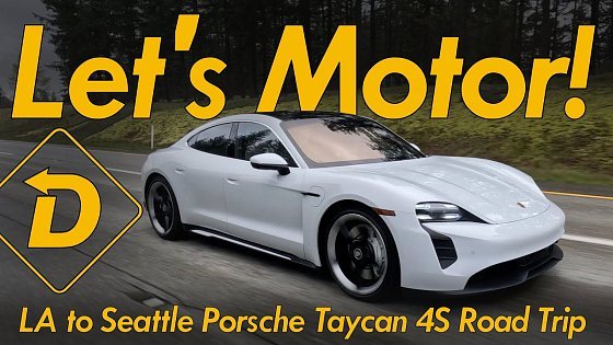 Video: Porsche Taycan 4S Los Angeles to Seattle Road Trip #automobile #ev