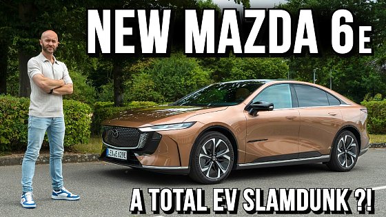 Video: New MAZDA 6e Driving review - Will it knock down the Tesla Model 3?