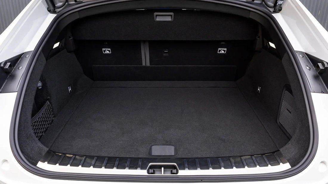 Polestar 4 Long Range Single Motor (2024-…) trunk, boot, seats up, seats upright, cargo space, cargo volume, cargo capacity, storage