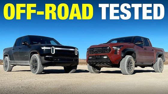 Video: Rivian R1T vs. Toyota Tacoma TRD Pro Off-Road Comparison Test | Fully Electric vs. Hybrid Face-Off