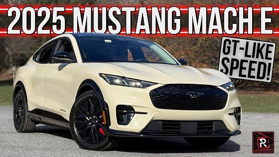 Video: The 2025 Ford Mustang Mach E Is A Nicely Refined Sporty Electric SUV With Pony Car Vibes