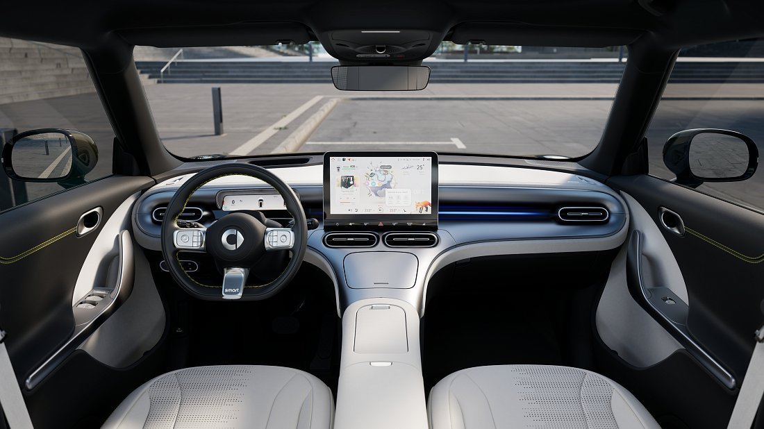 Smart #1 Pro+ (2023-…) interior, front seat, driver seat, dashboard, steering wheel, infotainment, cockpit