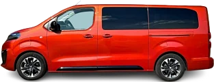 Photo Opel Zafira Electric Life L 50 kWh (2020-2024) side view, tranparent background