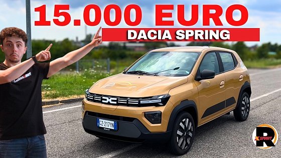 Video: DACIA SPRING a 15.000€ è l'auto ELETTRICA più ECONOMICA - Test Drive PRO e CONTRO