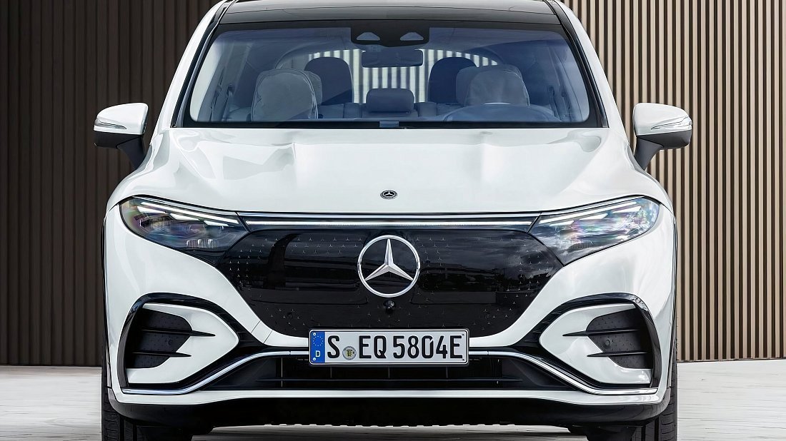 Mercedes EQS SUV 580 4MATIC (2023-…) front fascia, grille, headlights, bumper, exterior