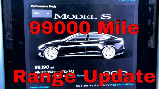 Video: Tesla Model S 90D: Rated Range Degradation 99000 Miles 4 Yr 44Wk Ownership W/Chart