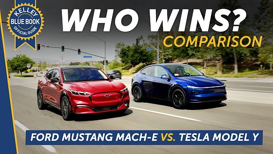 Video: Tesla Model Y vs Ford Mustang Mach-E | Comparison