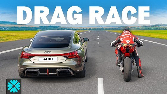 Video: Audi RS e-tron GT Perf v Ducati Panigale V4 S 1/4-mile RACE