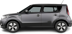 Photo Kia Soul EV (2017-2019) side view, tranparent background