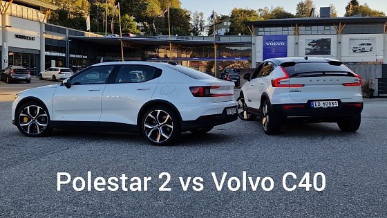 Video: Polestar 2 vs Volvo C40. Quick comparison #Electric #P2 #C40