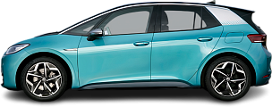 Side view photo of Volkswagen ID.3 Pro (2020-2023) on transparent background
