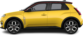 Side view photo of Renault 5 E-Tech EV40 120hp (2024-...) on transparent background