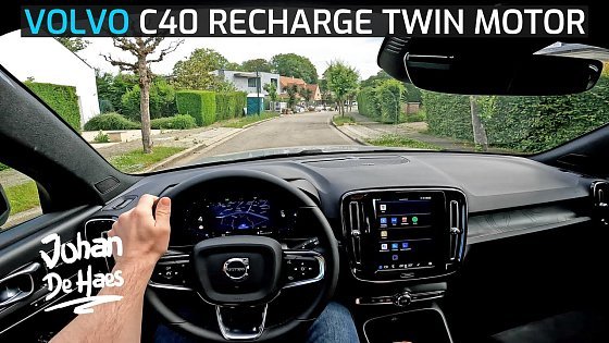 Video: VOLVO C40 RECHARGE TWIN MOTOR 408 HP POV TEST DRIVE