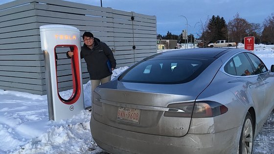 Video: #13 RANGE ANXIETY! First Tesla Roadtrip in the Winter in our Model S 60D (PART 1 of 2)