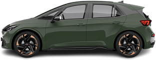 Side view photo of Cupra Born 77 kWh (2022-…) on transparent background