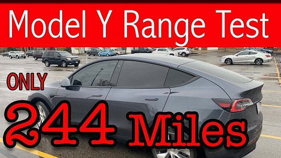Video: Tesla Model Y LR AWD Range test Real world Driving - Range wasn&#39;t what I thought it would be