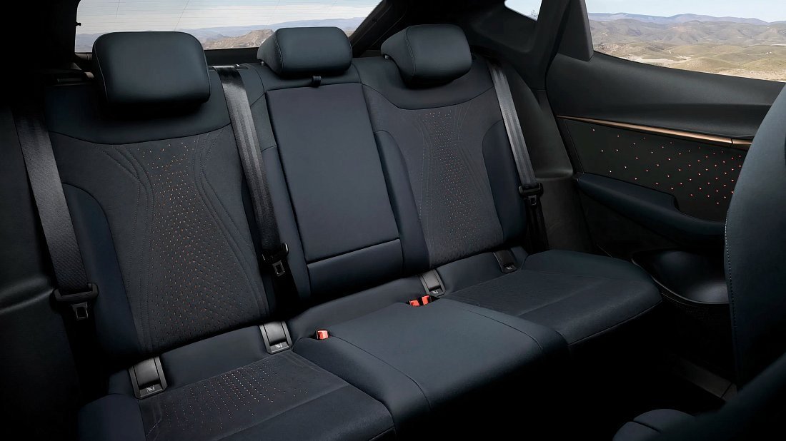 Cupra Tavascan Endurance (2023-…) rear seats, back seats, passenger seats, legroom, headroom, interior