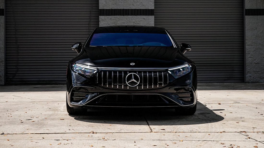 Mercedes EQS AMG 53 4MATIC+ (2022-2024) front fascia photo, grille, headlights, bumper, exterior