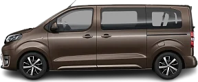 Side view photo of Toyota Proace Verso Electric M 75 kWh (2021-2024) on transparent background