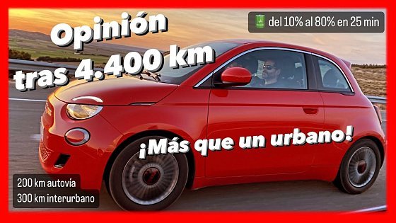 Video: Uno de mis coches eléctricos favoritos: Fiat 500 e Opinión tras más de 4.400 km