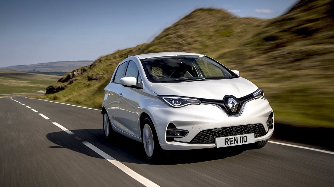 Renault Zoe Van Z.E. 50 R110 (2020-2023) front view, front quarter, diagonal, exterior