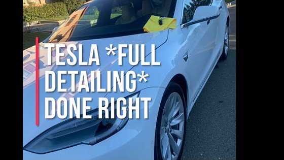 Video: Client First time doing a Full Exterior Detail | Tesla Model S 60D Satisfying EPIC!