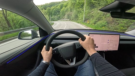 Video: TESLA MODEL Y FACELIFT Juniper 2025 - POV test drive (COUNTRY ROADS, Highway) LR AWD