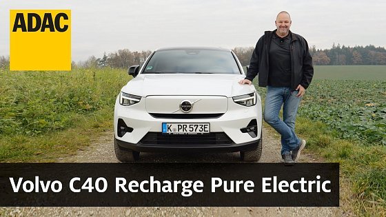 Video: Volvo C40 Recharge Pure Electric: Elektrisches SUV Coupé | ADAC Fahrbericht