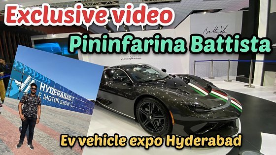 Video: Exclusive | 2.4 million | 1900bhp| Pininfarina Battista | EV hypercar | Ev expo Hyderabad | Ridewala
