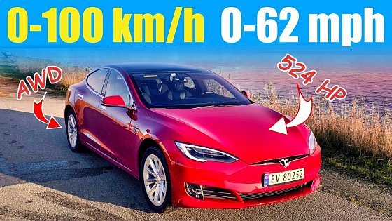 Video: Tesla Model S 75d acceleration test 0-62mph, 0-100km/h [MariuszCars]