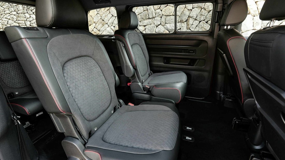 Volkswagen ID.Buzz Long GTX (2024-…) rear seats, back seats, passenger seats, legroom, headroom, interior