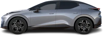 Side view photo of Lynk & Co 02 (2025-...) on transparent background