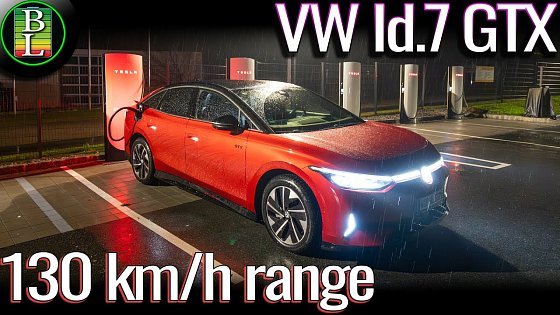 Video: VW Id.7 GTX (AWD, 86kWh) - 130 km/h (81mph) range test