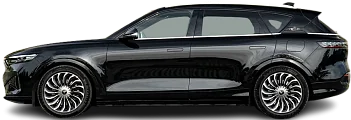 Side view photo of Voyah Free Electric Long Range (2022-...) on transparent background