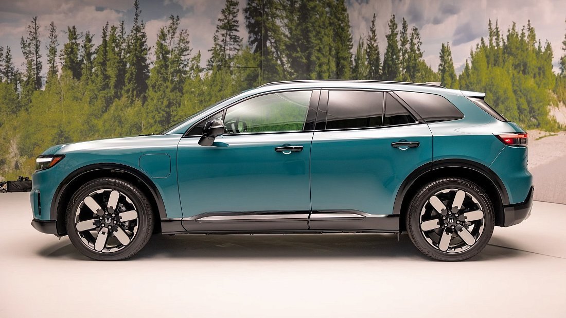 Honda Prologue AWD (2024-2025) side profile, silhouette, doors, wheels, exterior