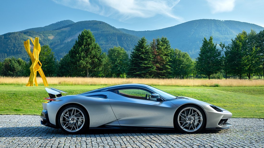 Pininfarina Battista (2022-...) side profile, silhouette, doors, wheels, exterior