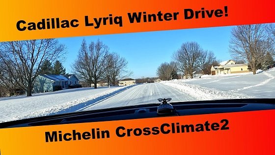 Video: Cadillac Lyriq RWD winter drive on rural roads.