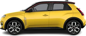 Side view photo of Renault 5 E-Tech EV52 150hp (2024-...) on transparent background