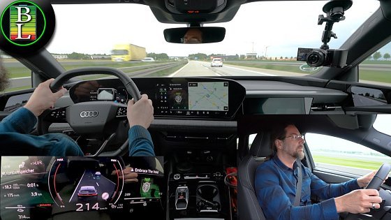 Video: Driving the Audi A6 E-Tron RWD at its top speed