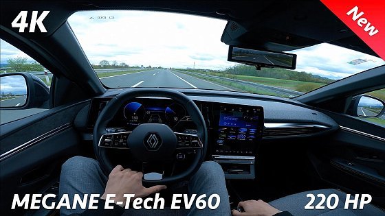 Video: Renault Megane E-Tech EV60 2023 - POV Test drive in 4K (220 HP) Acceleration 0 - 100 km/h