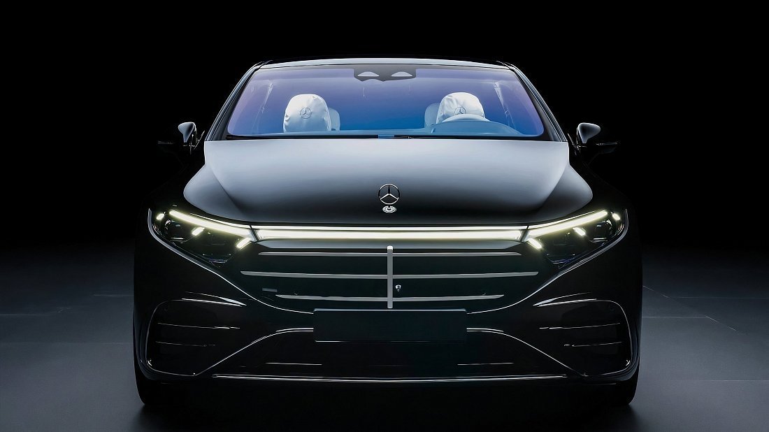 Mercedes EQS 580 4MATIC (2024-…) front fascia, grille, headlights, bumper, exterior