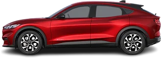 Side view photo of Ford Mustang Mach-E Standard Range AWD (2023-…) on transparent background