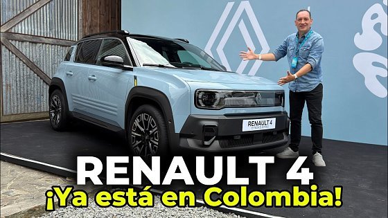 Video: Nuevo Renault 4 E-Tech Electric ¡Ya en Colombia! ⚡️ Primer Contacto (4K)